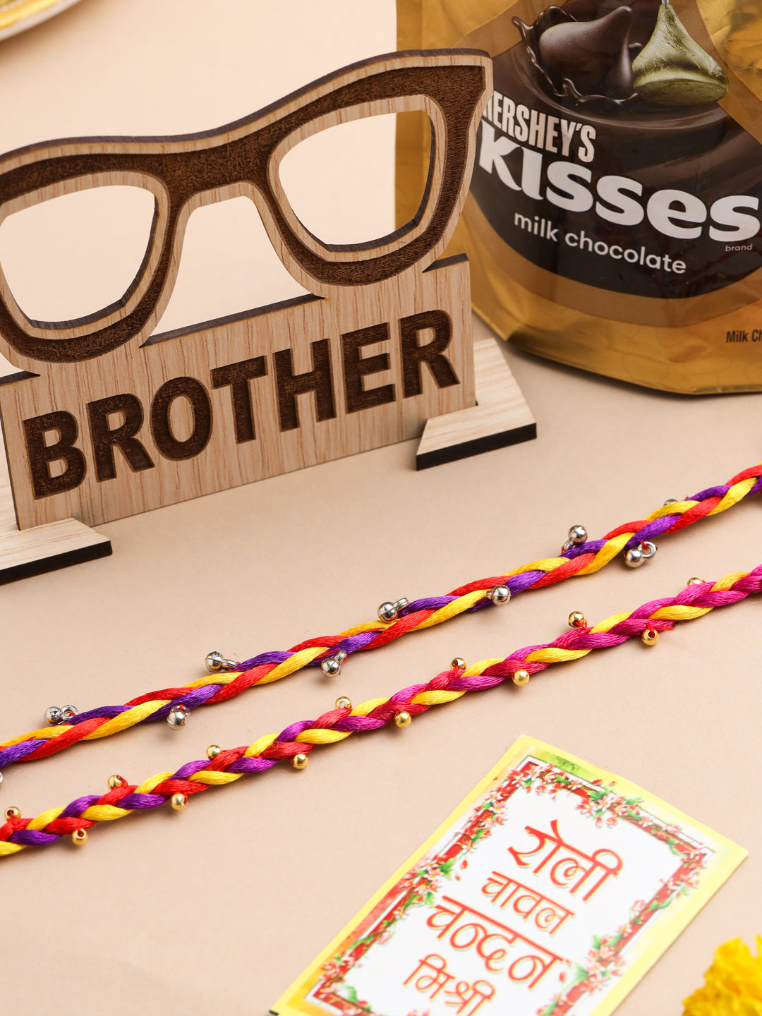 NVR Men Multicolor Artificial Beads Thread Rakhi, Combo for Rakshabandhan - Distacart