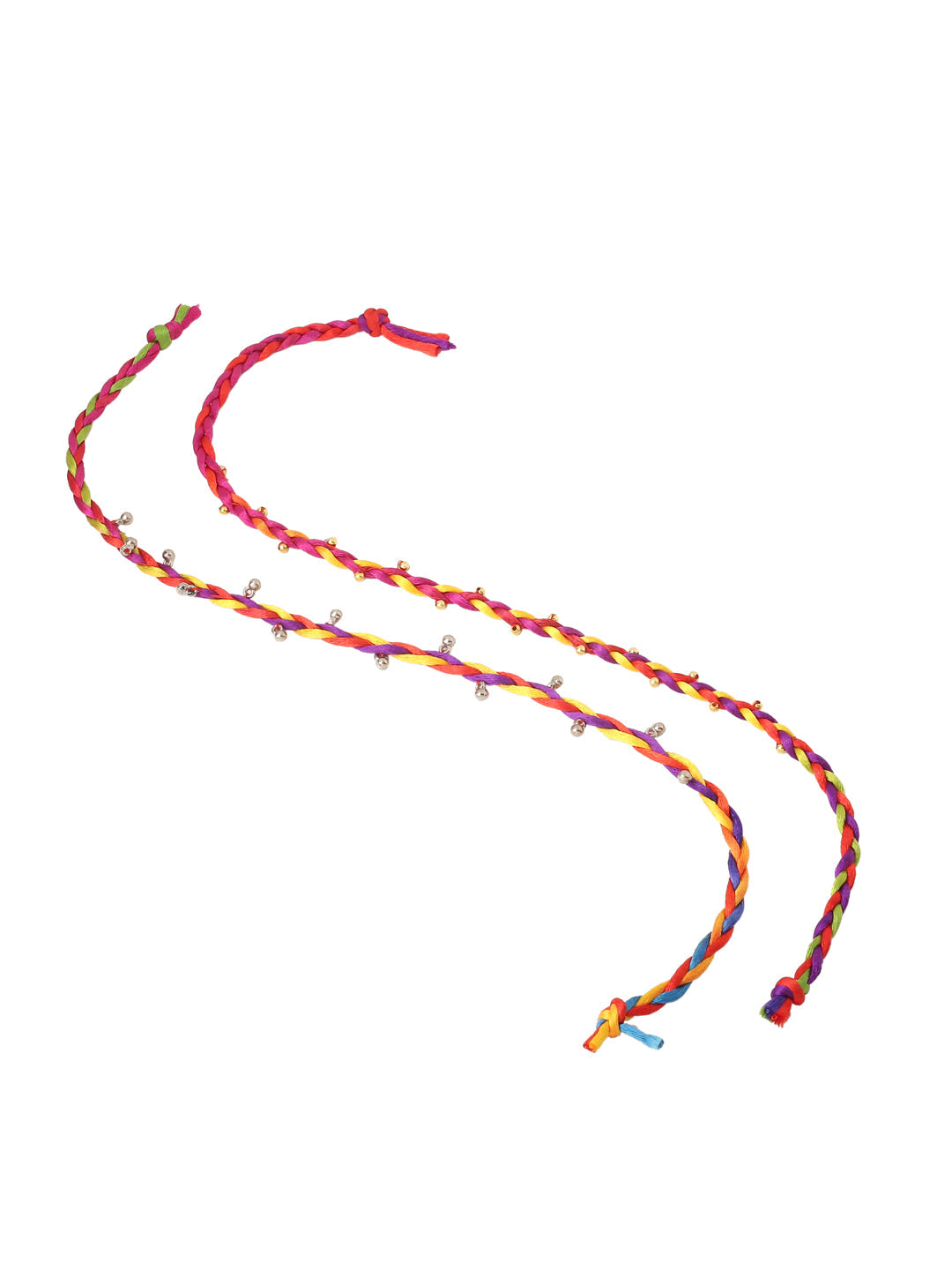 NVR Men Multicolor Artificial Beads Thread Rakhi, Combo for Rakshabandhan - Distacart