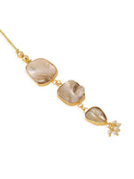Thumbnail for NVR Set of 2 Gold Toned Rudraksh & Pearls Bhaiya Bhabhi Rakhi with Roli Chawal Chandan & Mishri