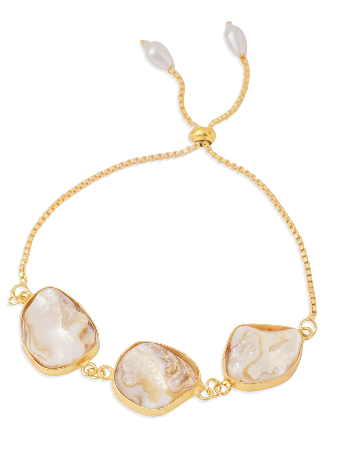 NVR Set of 2 Gold Toned Pearls Bhaiya Bhabhi Rakhi, Combo for Rakshabandhan