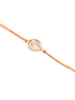 Thumbnail for NVR Set of 2 Gold Toned Pearls Bhaiya Bhabhi Rakhi, Combo for Rakshabandhan
