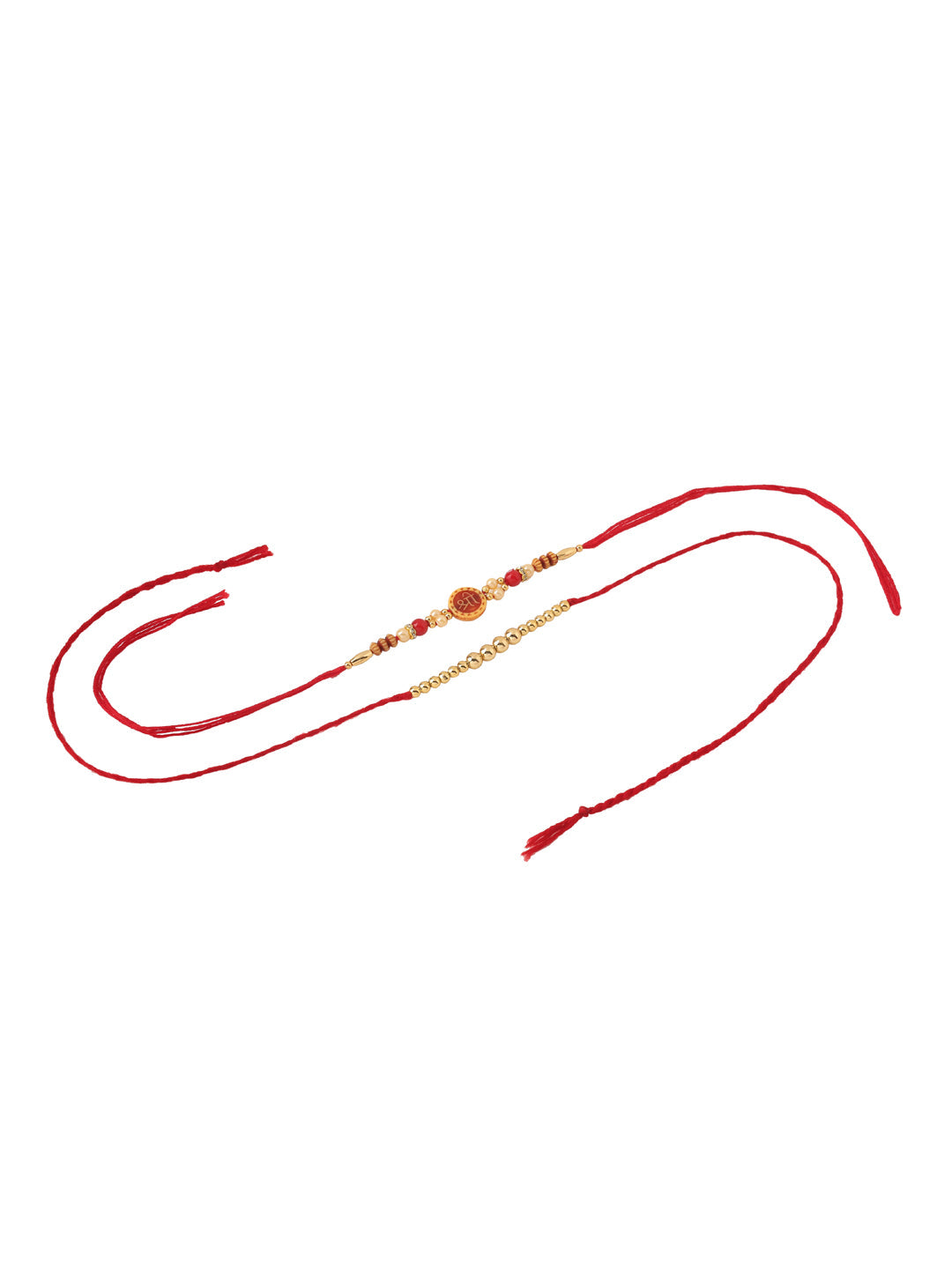 NVR Men's Set of 2 Red Religious Thread Rakhi, Combo for Rakshabandhan