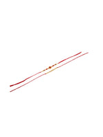 Thumbnail for NVR Men's Set of 2 Red Religious Thread Rakhi with Roli Chawal Chandan & Mishri