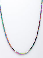 Thumbnail for NVR Men Multicolor Rhodium-Plated Stainless Steel Chain - Distacart