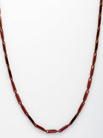 Thumbnail for NVR Men Maroon Rhodium-Plated Stainless Steel Chain - Distacart