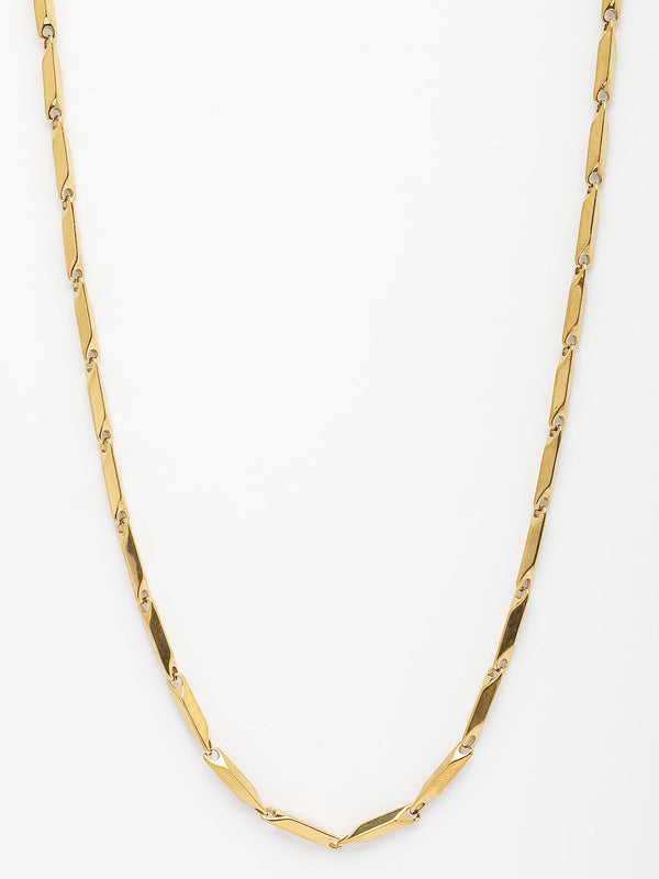 NVR Men Gold-Polished Stainless Steel Chain - Distacart