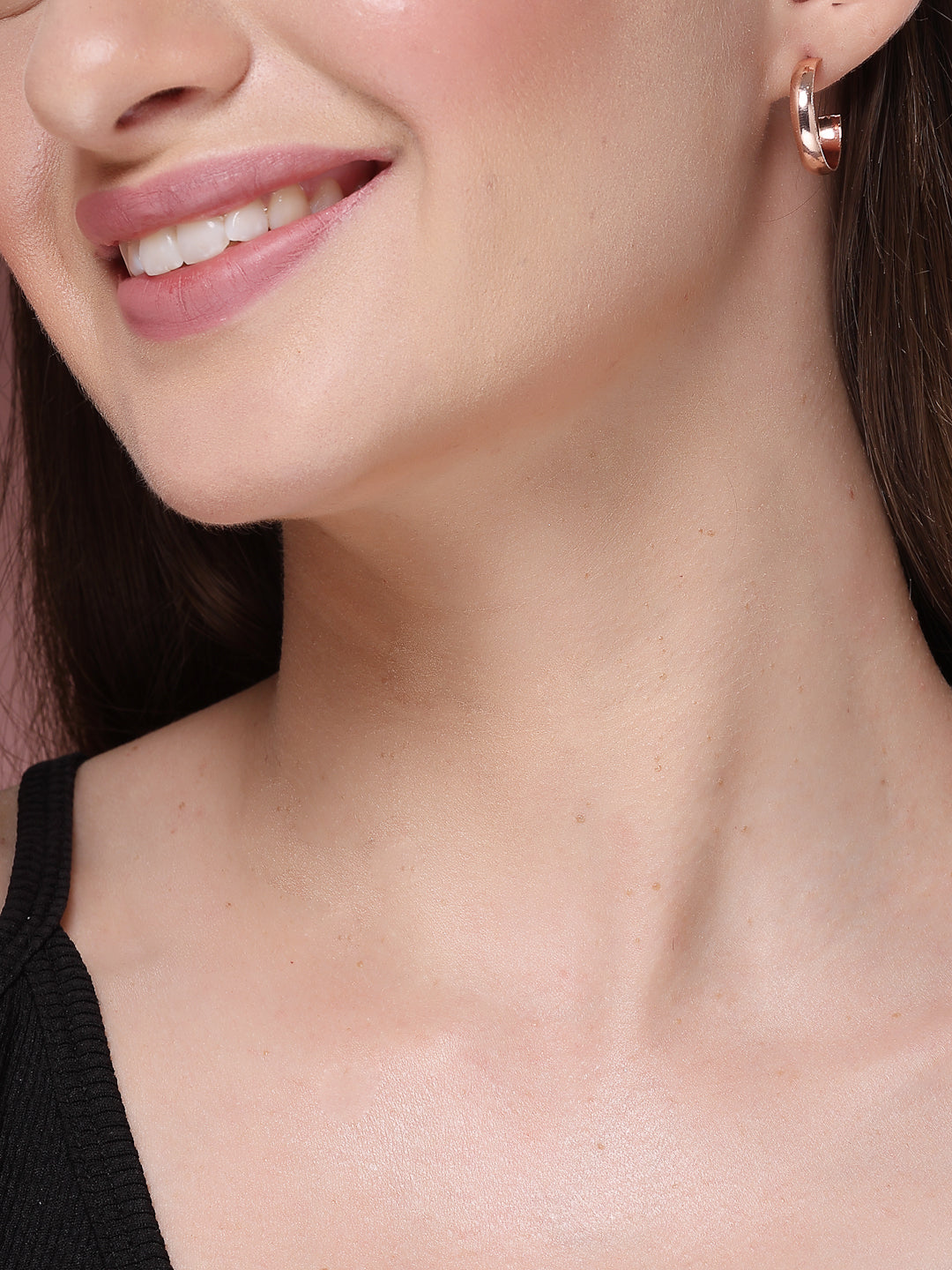 NVR Women's Set of 6 Rhodium-Plated Contemporary Half Hoop Earrings - Distacart