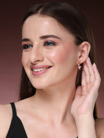 Thumbnail for NVR Women's Set of 6 Rhodium-Plated Contemporary Half Hoop Earrings - Distacart