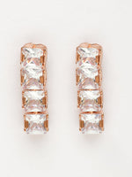 Thumbnail for NVR Women's Rose Gold-Polished CZ-Studded Jewellery Set - Distacart