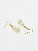 Thumbnail for NVR Women's Gold-Polished White Pearl-Beaded Handcrafted Jewellery Set - Distacart