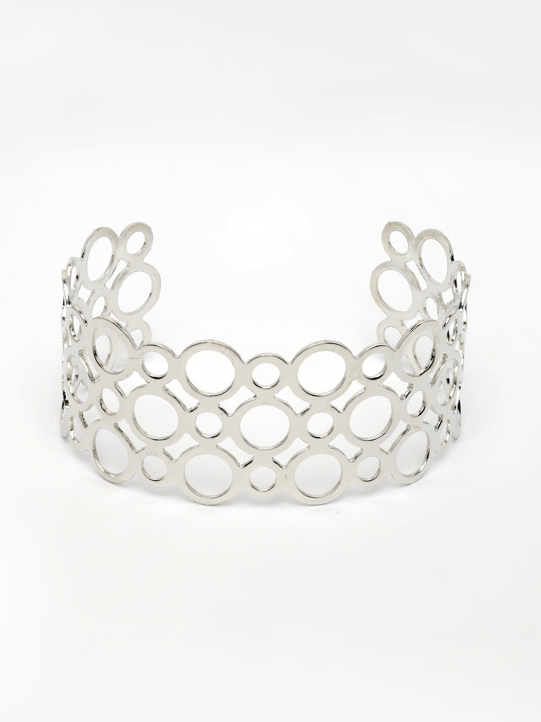 NVR Women's Silver-Plated Cuff Bracelet - Distacart