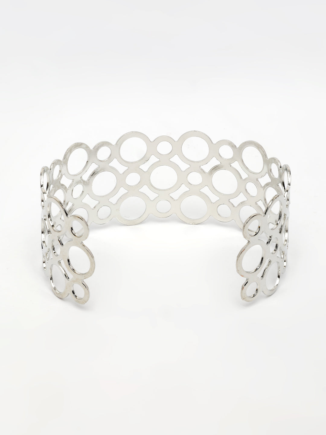 NVR Women's Silver-Plated Cuff Bracelet - Distacart