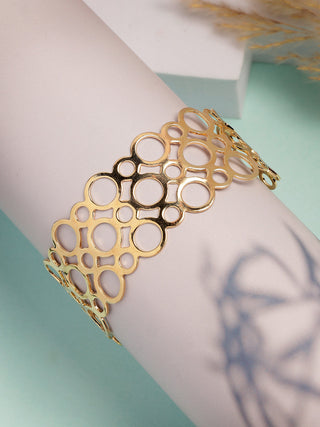 NVR Women's Gold-Polished Cuff Bracelet