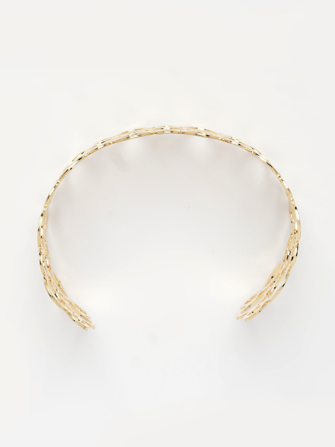 NVR Women's Gold-Polished Cuff Bracelet - Distacart