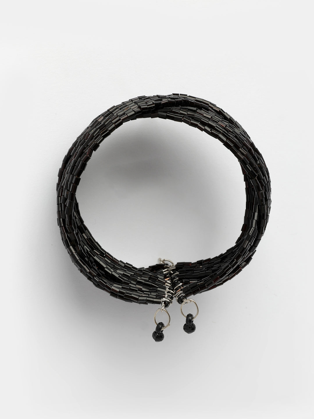 NVR Women's Black Artificial Beads Western Cuff Bracelet - Distacart