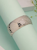 Thumbnail for NVR Women's Silver-Plated Self-design Cuff Bracelet - Distacart