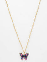 Thumbnail for NVR Women's Gold-Polished Chain With Butterfly Pendant