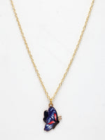 Thumbnail for NVR Women's Gold-Polished Chain With Butterfly Pendant