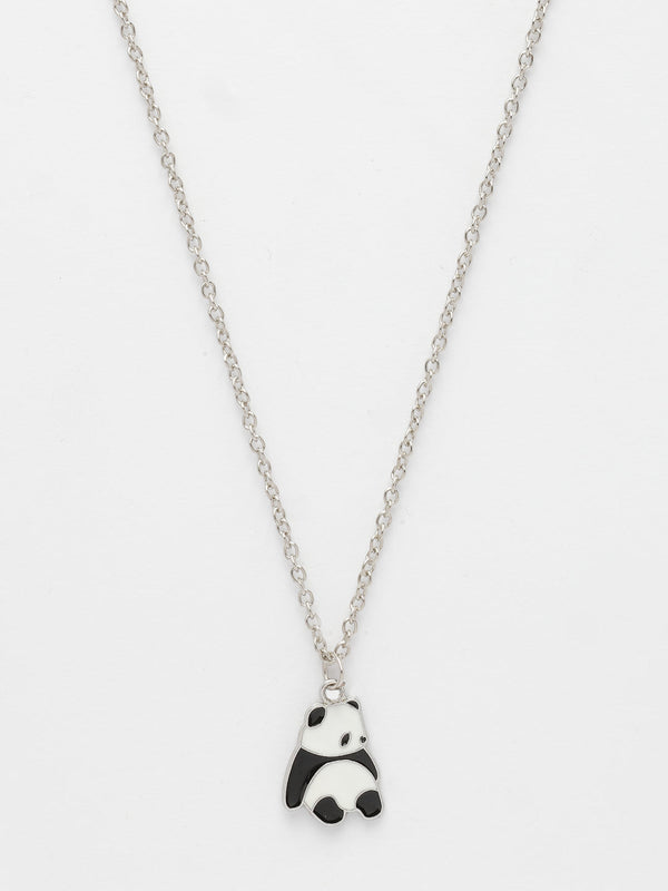 NVR Women's Silver-Plated Chain With Panda Pendant - Distacart