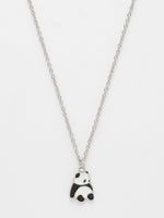Thumbnail for NVR Women's Silver-Plated Chain With Panda Pendant - Distacart