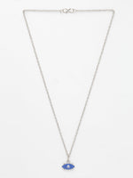 Thumbnail for NVR Women's Silver-Plated Chain With Evil Eye Pendant - Distacart