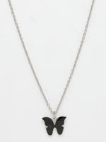 Thumbnail for NVR Women's Silver-Plated Chain With Butterfly Pendant - Distacart