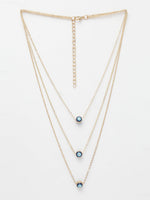 Thumbnail for NVR Women's Gold-Polished Evil Eye Layered Chain - Distacart