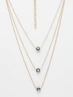 Thumbnail for NVR Women's Gold-Polished Evil Eye Layered Chain - Distacart