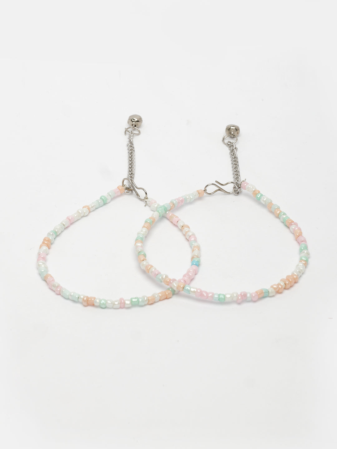 NVR Women's Multi-Coloured Artificial Beads Anklet - Distacart