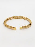 Thumbnail for NVR Men's Gold-Polished Stainless Steel Cuff Bracelet - Distacart