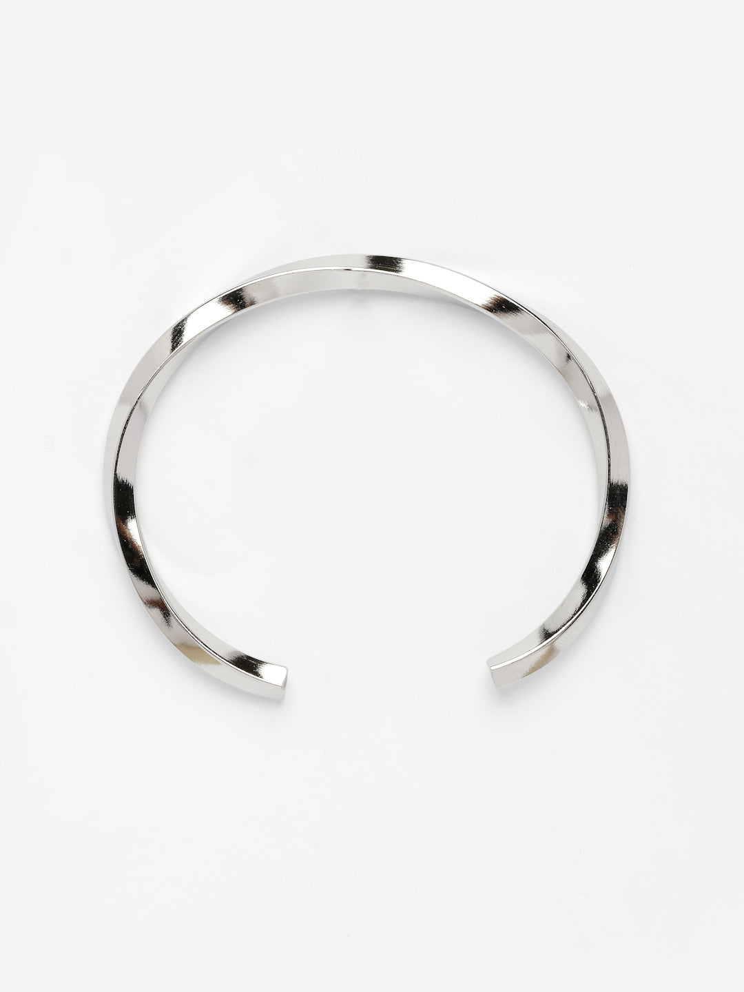 NVR Men's Silver-Plated Stainless Steel Cuff Bracelet - Distacart