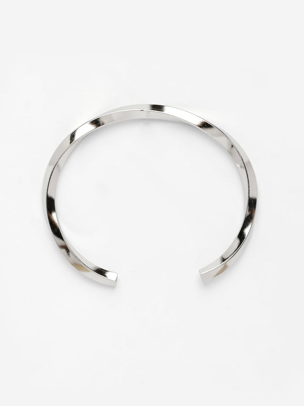 NVR Men's Silver-Plated Stainless Steel Cuff Bracelet - Distacart