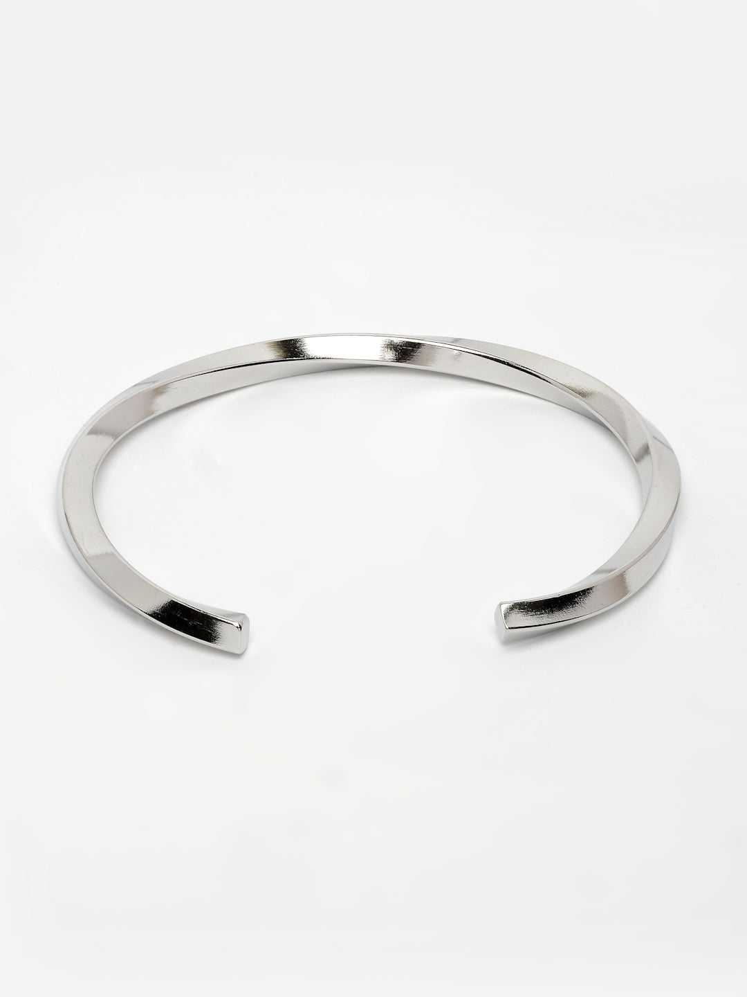 NVR Men's Silver-Plated Stainless Steel Cuff Bracelet - Distacart