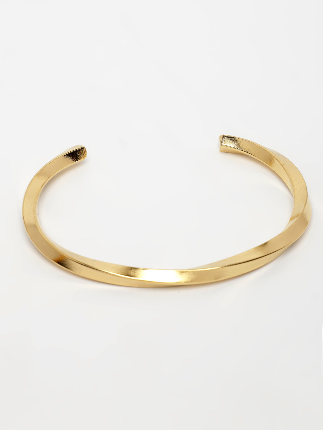 NVR Men's Gold-Polished Stainless Steel Cuff Bracelet - Distacart