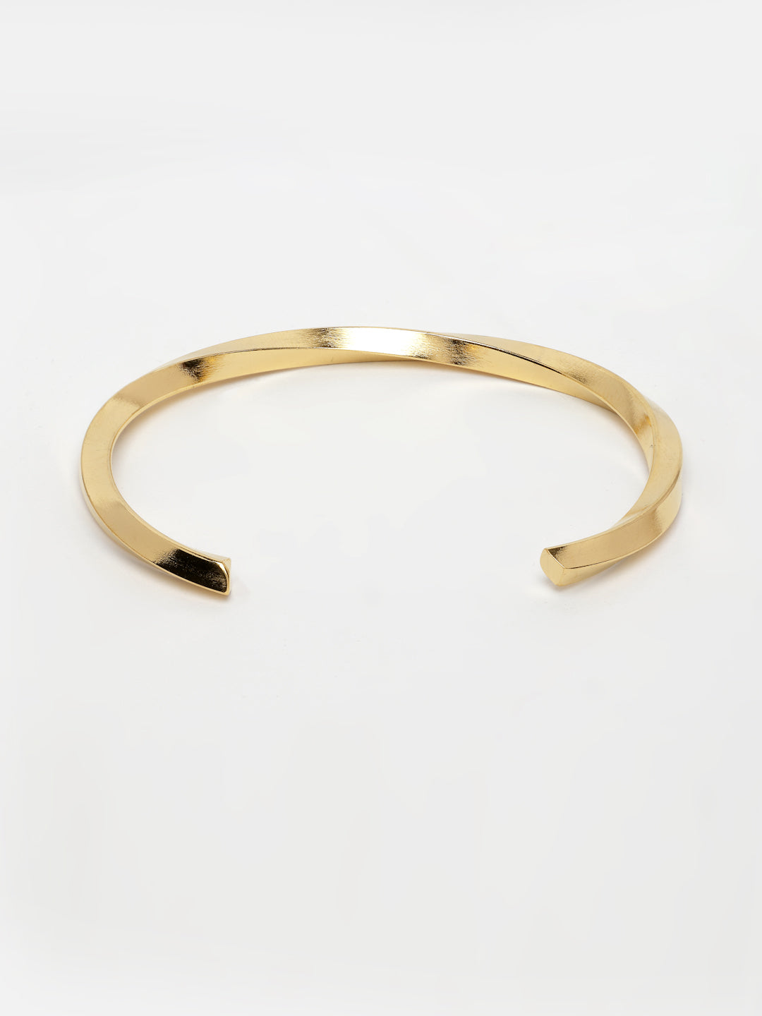 NVR Men's Gold-Polished Stainless Steel Cuff Bracelet - Distacart