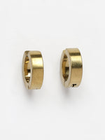 Thumbnail for NVR Men's Gold-Polished Contemporary Hoop Earrings - Distacart