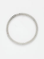 Thumbnail for NVR Women's Set of 4 Silver-Plated Cubic Zirconia Stone Studded Bangles