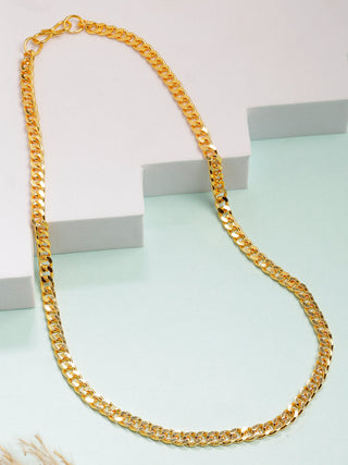 NVR Men's Gold-Polished Minimal Chain - Distacart