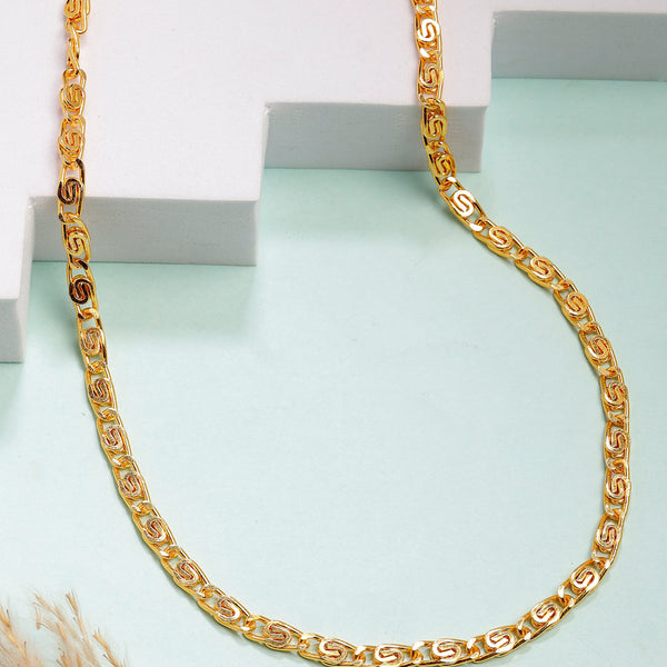 NVR Men's Gold-Polished Minimal Chain - Distacart