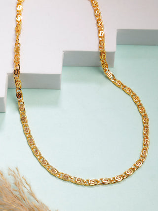 NVR Men's Gold-Polished Minimal Chain - Distacart