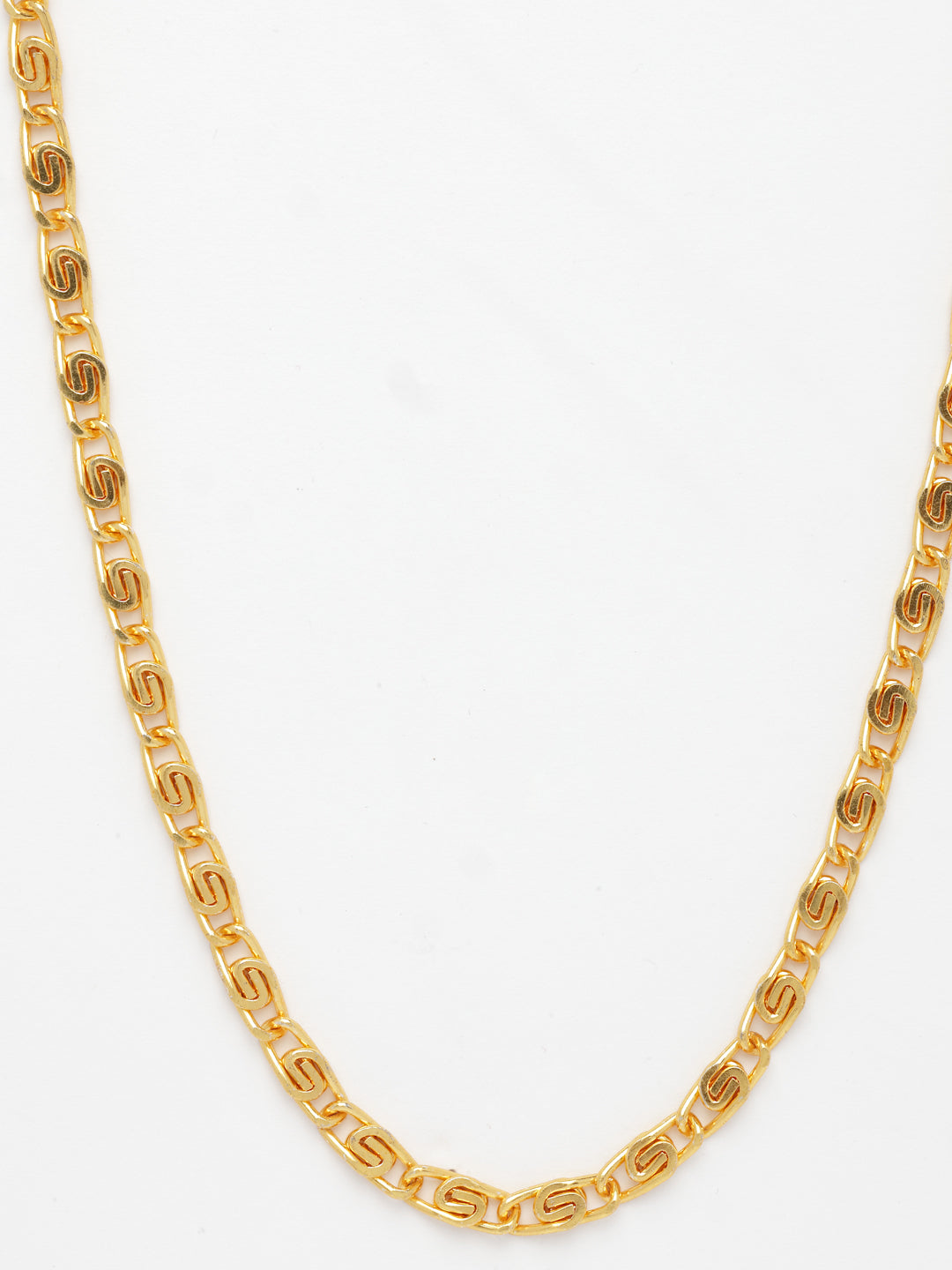 NVR Men's Gold-Polished Minimal Chain - Distacart