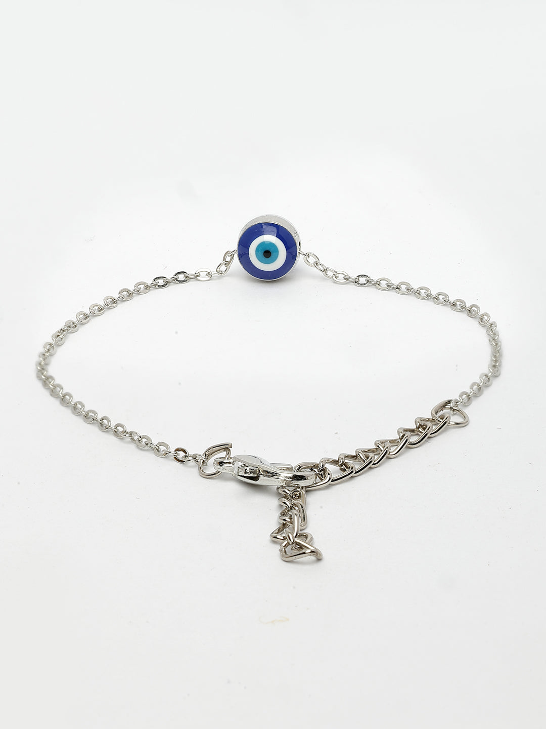 NVR Women's Set of 2 Gold & Silver Polished Evil eye Link Bracelet - Distacart
