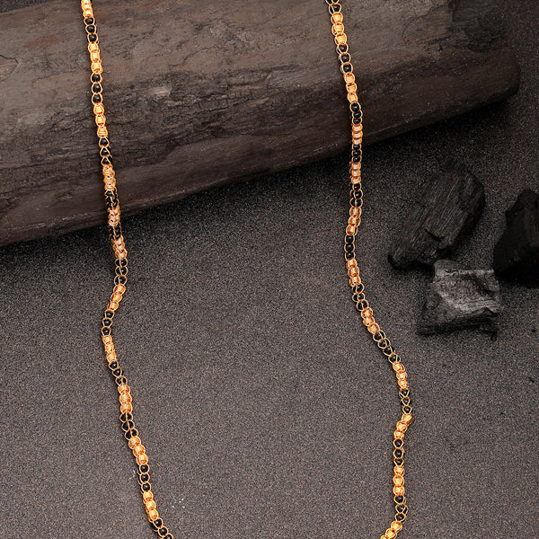 NVR Women's Gold-Polished Artificial Beads Chain - Distacart