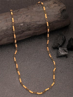 Thumbnail for NVR Women's Gold-Polished Artificial Beads Chain