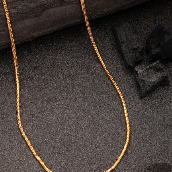 NVR Women's Gold-Polished Minimal Chain - Distacart