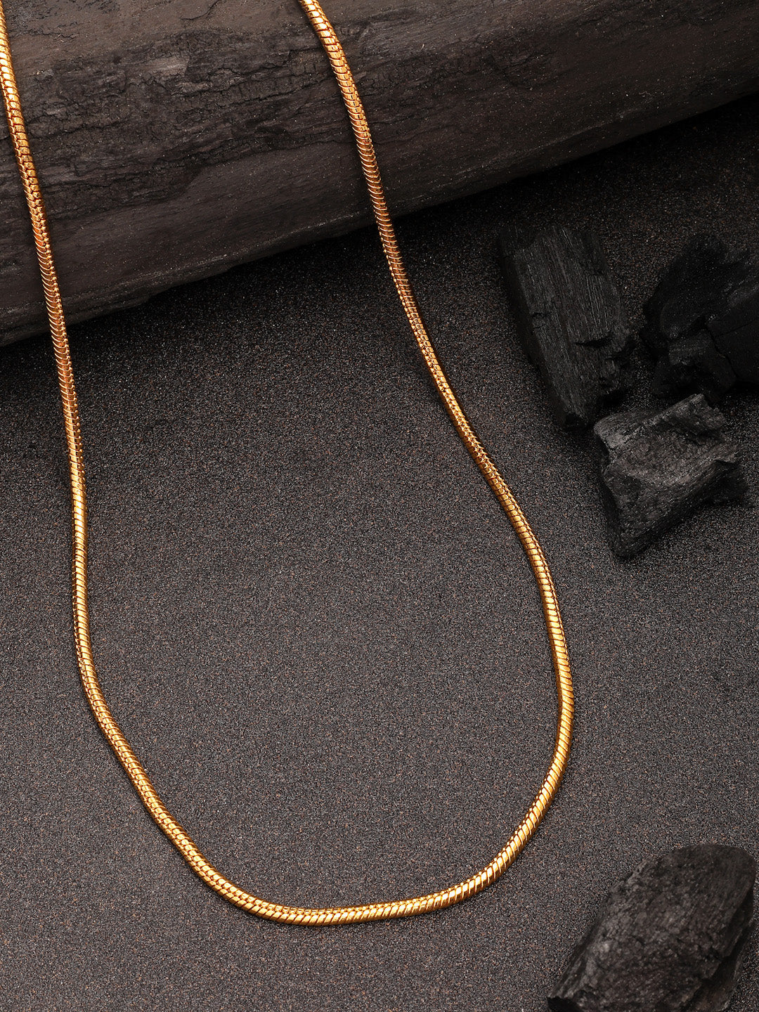 NVR Women's Gold-Polished Minimal Chain - Distacart
