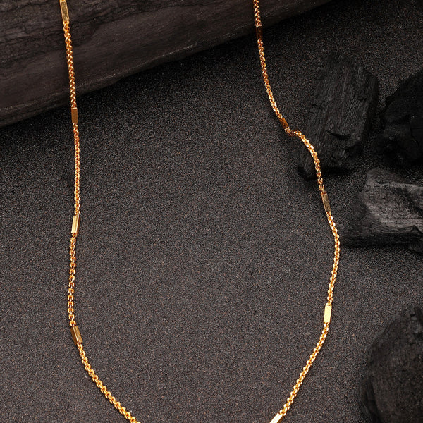 NVR Women's Gold-Polished Minimal Chain - Distacart