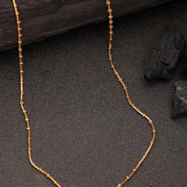 NVR Women's Gold-Polished Minimal Chain - Distacart