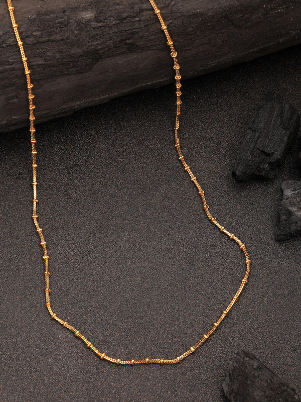 NVR Women's Gold-Polished Minimal Chain