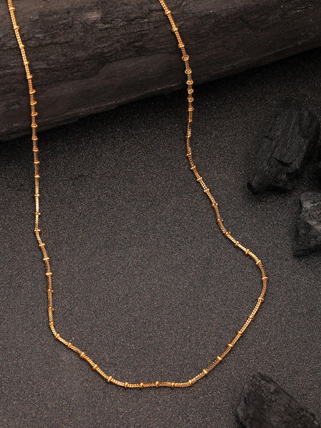 NVR Women's Gold-Polished Minimal Chain